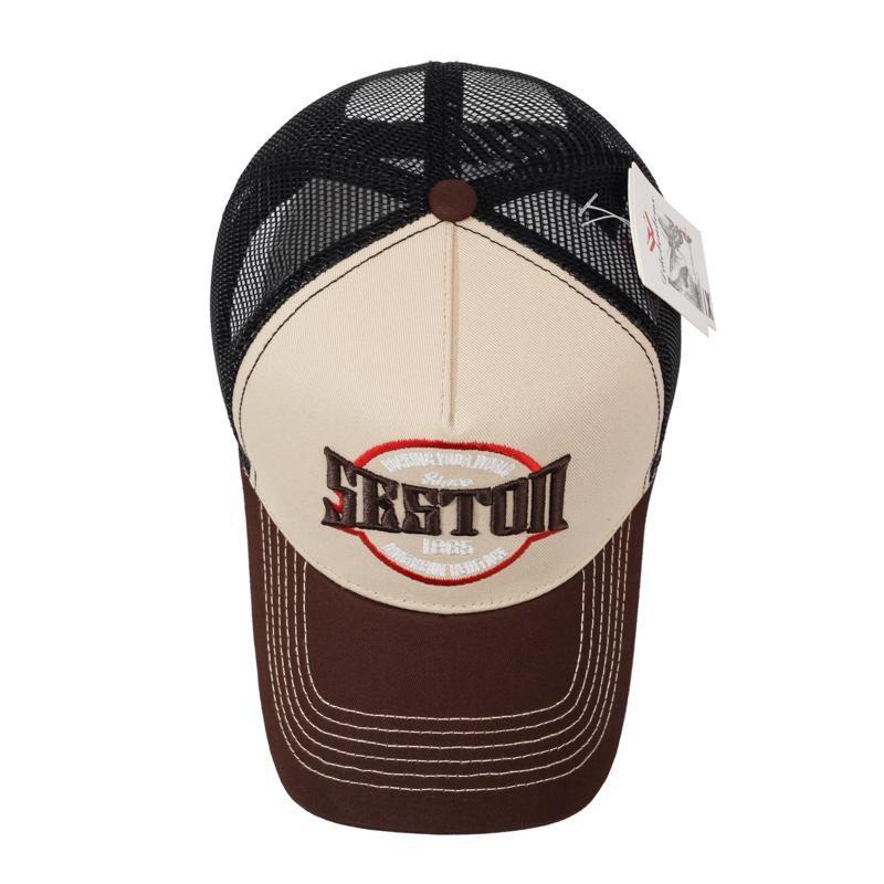 Custom Logo Trucker Hats BSCI Certified Breathable Mesh Back Baseball Caps Vintage Embroidery Adjustable Trucker Caps
