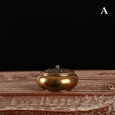 Ретро курильница двенадцать знаков зодиака горелка латунный держатель для благовоний с крышкой