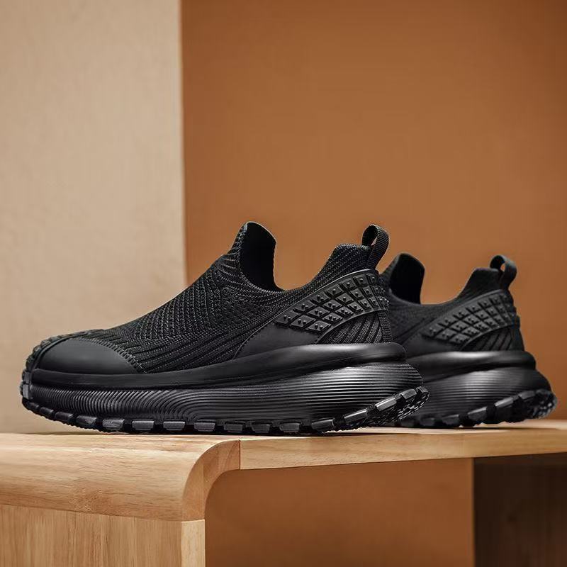 2025 New Spring and Summer Breathable Mesh Men's Shoes with Thick Soles Increased Height and Wide Feet Loose Men's Casual Shoes