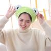 Female Beanie Caps Green Headgear Winter Autumn Hats Bunny Ears Rabbit Plush Hat Big Frog Eyes Hat