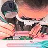 8 Крат Увеличение 15 Крат Увеличение 23 Крат Увеличение Светодиодная Лупа для Ношения на Голове Часовой Чип Ремонт Печатной Платы Идентификация Антиквариата Гравировка Печати