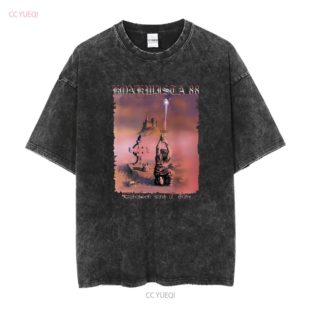 Новая Европейская Песня славы KONKWISTA 88 Классическая Футболка Мужская Женская S 5XL с длинным или коротким рукавом винтажная Стирка Дышащая Стильная