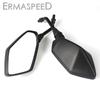 Wide-angle Convex Motorcycle Side Mirror Black 10mm Motorbike Accessories Rear View Mirror for Motorcycle Moto Off Road