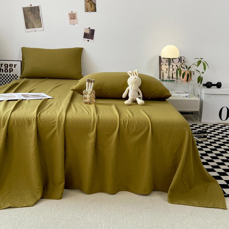 Однотонная простыня Мягкая плоская простыня Домашнее постельное белье sabanas para cama Взрослые Детская комната Простыни (Нет наволочки)