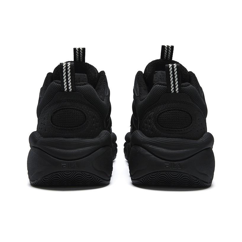 Fila Флисовые туфли-горошины Модный тренд Спортивные Простые Универсальные Износостойкие Низкие Повседневные туфли Мужские кроссовки Черные F12M541121FBK