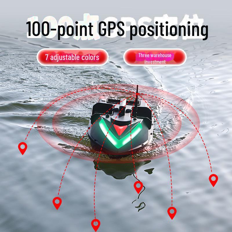 Умная рыболовная лодка с GPS: Дистанционное управление, автоматический возврат, подача наживки и крючка