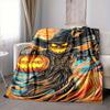 1pc Halloween Pumpkin Print Blanket   Lightweight Flannel Throw Blanket For Sofa, Bed, Living Room, Office, Outdoor Travel, Camping