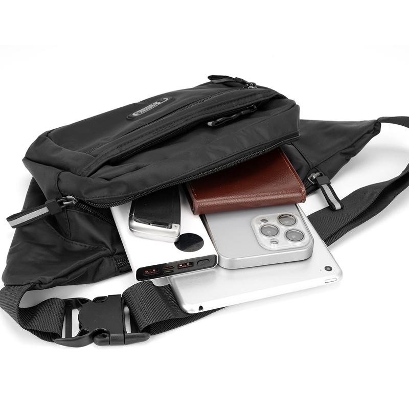 Мужская поясная сумка для активного отдыха, многофункциональная, износостойкая, водонепроницаемая, большой вместимости, нейлоновая нагрудная сумка, сумка для мобильного телефона
