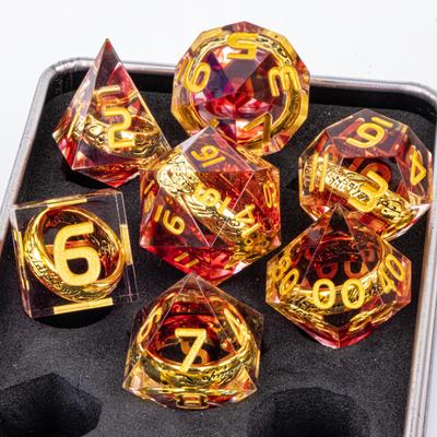 Набор полиэдрических кубиков из смолы DND для ролевых игр, Dungeons and Dragons, настольных игр, подарок