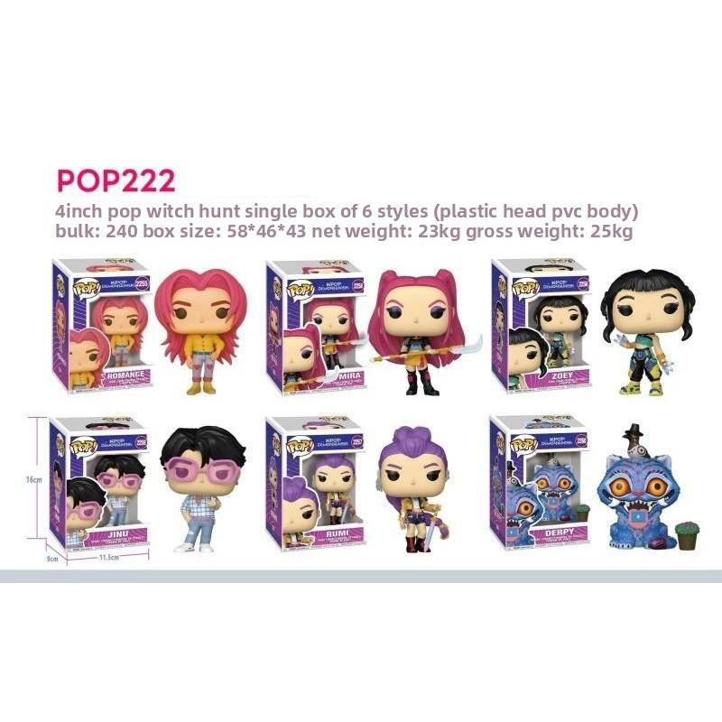 K-Pop Новая группа девушек-охотниц на демонов Мужская группа Фигурка Модель Слепая коробка Tide Play Кукла Украшение