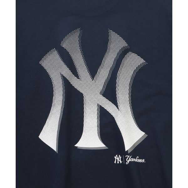 New Era SS26 MLB Нью-Йорк Янкис Футболка с полутонами Унисекс Топы Темно-синий 15147536