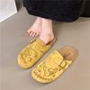 Thick-soled Bag Head Half Slippers Women's Outer Wear 2025 New Spring Cork Boken Single Shoes Design Cool Slippers