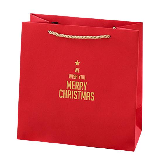 Christmas Gift Box Xmas Eve Red Gift Box with Tree Pattern Presents Wrapping Container for Holiday Decoration