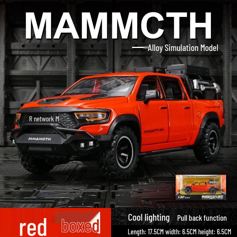 Zhongyuanxing 21024 Alloy Pull-back Off-road Pickup Toy with Sound and Light