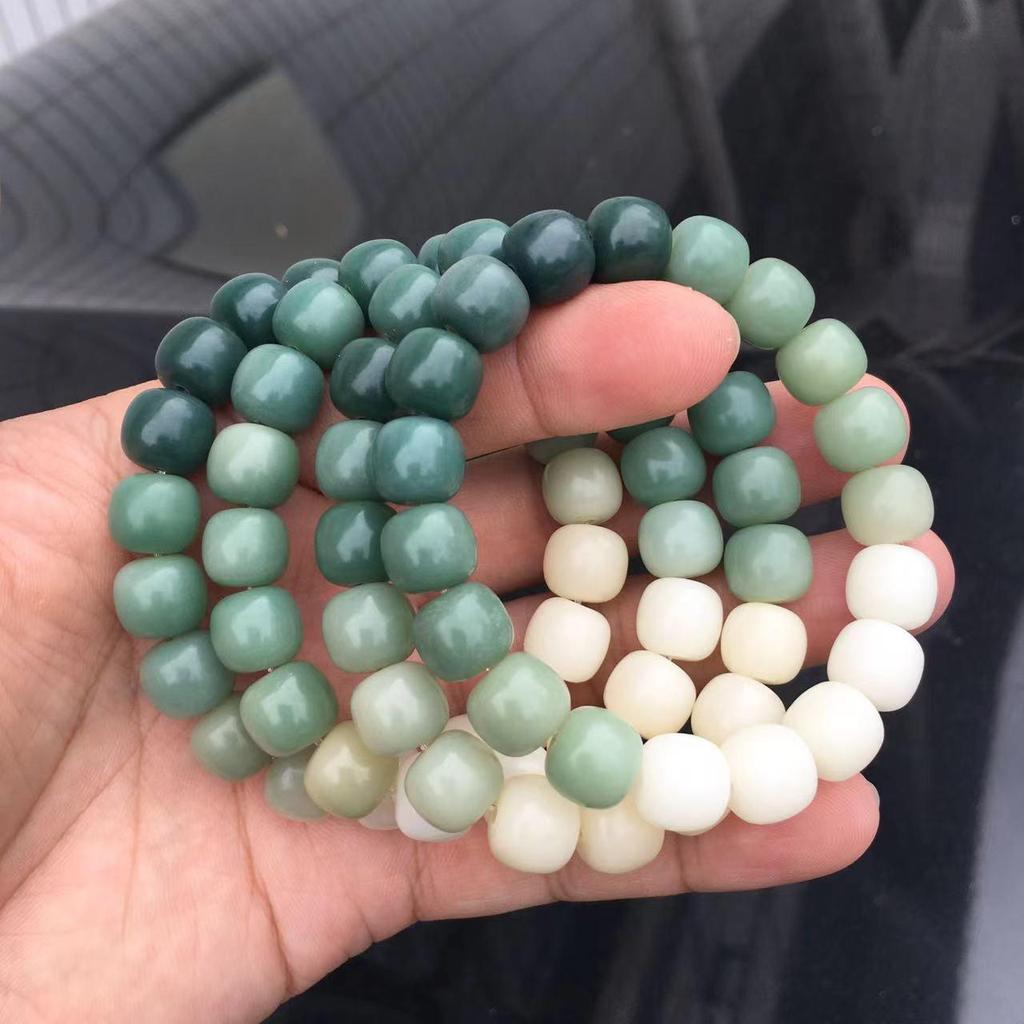 High Polish Bodhi Root Beads Bracelet - Original Ecological Design for Men & Women