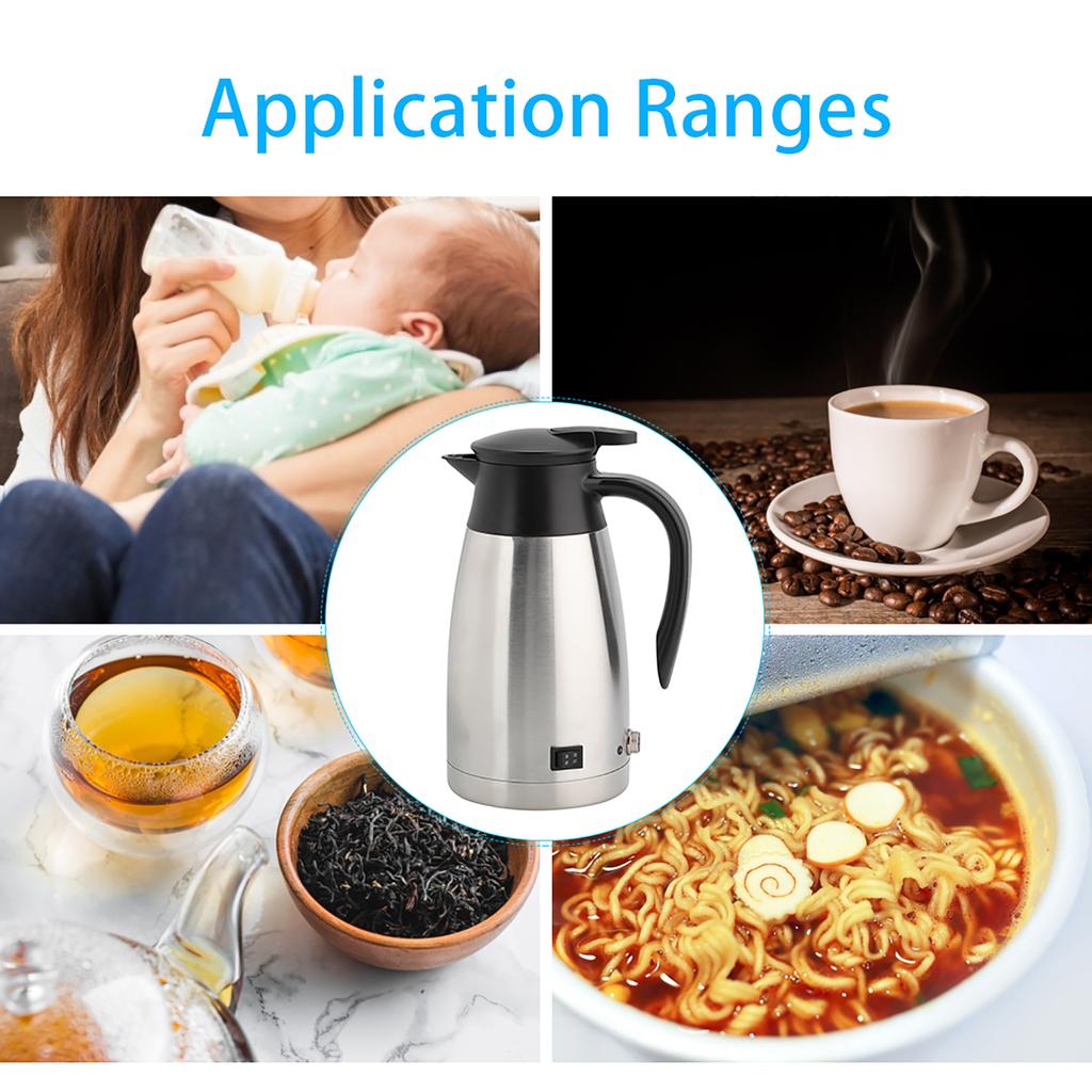 1000 мл 12 В 24 В универсальный автомобильный чайник электрический нагреватель чайник горшок портативный водонагреватель