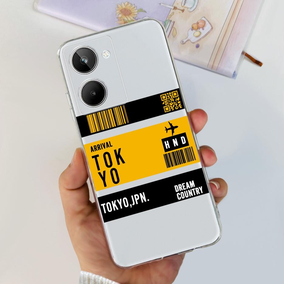 Чехол для Realme 10 4G Цветной Расписной Чехол Мягкий Силиконовый Чехол для Телефона Для Realme 10 Pro Plus Realme10 Pro+ Задняя Крышка Coque Capa