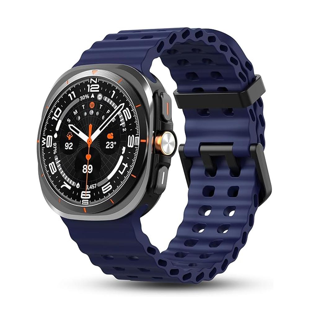 Силиконовый ремешок для часов Samsung Galaxy Watch Ultra 47 мм Мягкий спортивный ремешок-браслет Для часов Galaxy Ultra 47 мм Мужчины Женщины