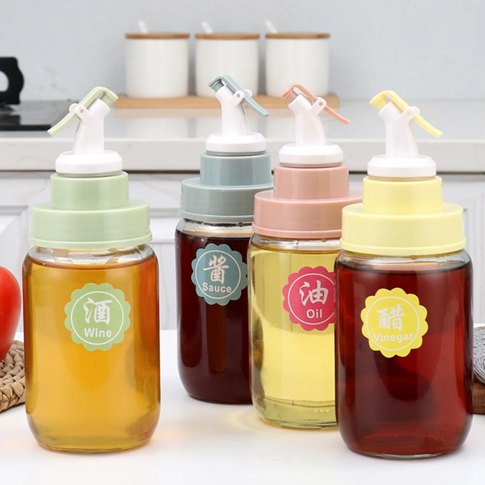 Бутылка для уксуса с масляным соусом, дозатор с откидной пробкой, кран для заливки