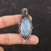 Kyanite Pendant Copper Wire Wrapped Pendant Top Quality Gemstone Pendant Kyanite Copper Jewelry Handmade Pendant Wire Wrap Jewelry For Gift