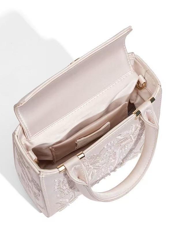 2025 Элегантная женская вечерняя сумочка из кружева и жемчуга