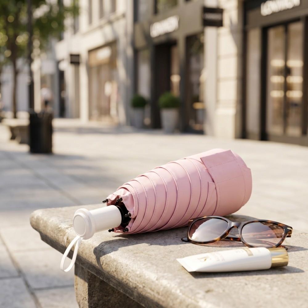 Ultraviolet Protection Pocket Parasol Folding Sun Shade Umbrella Pocket Rain Umbrella  Summer
