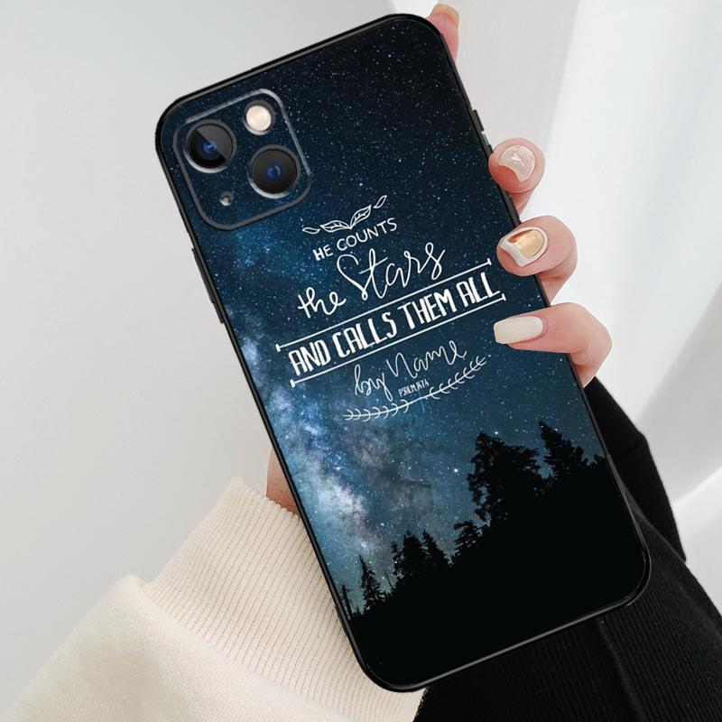 Чехол для телефона с крестом и стихом из Библии о Иисусе Христе для iPhone 17 Pro Max 16 15 11 13 12 14 Pro Max mini 15 16 Plus 16e 17 Air Cover