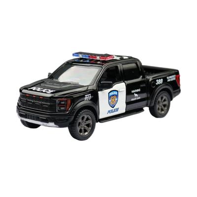 Модель игрушечной машины 1/46 2022 Ford F-150 Raptor Police Truck Diecast Mini Vehicle Collection Gift for Children Boys Kid