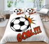 3D Football Printing Bedding Suit Soft Bedclothes Home Bedroom Duvet Cover Bed Set Bedspreads Comfortable Soft