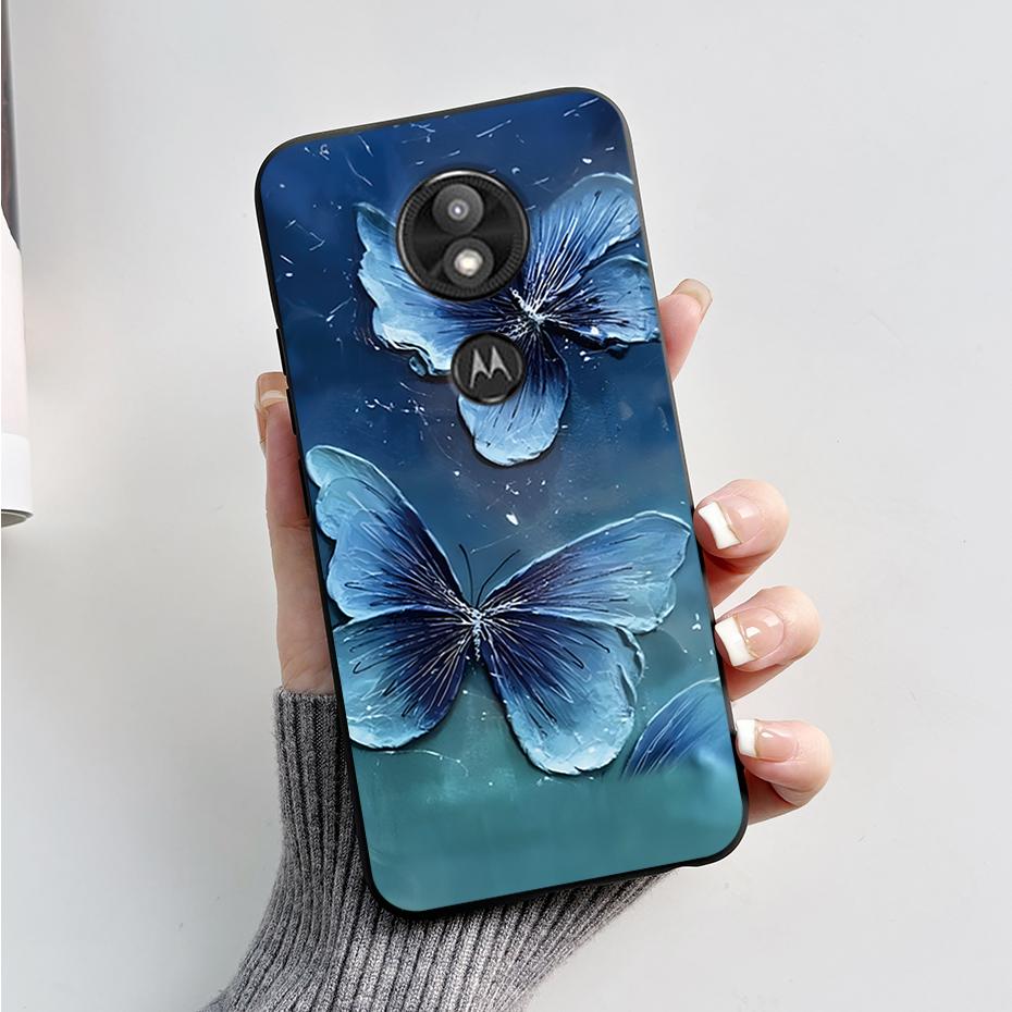 Чехол-бампер For Motorola Moto G7 Play Изысканный чехол Мягкий силиконовый корпус For Motorola Moto G7 Power Милый мультяшный черный чехол