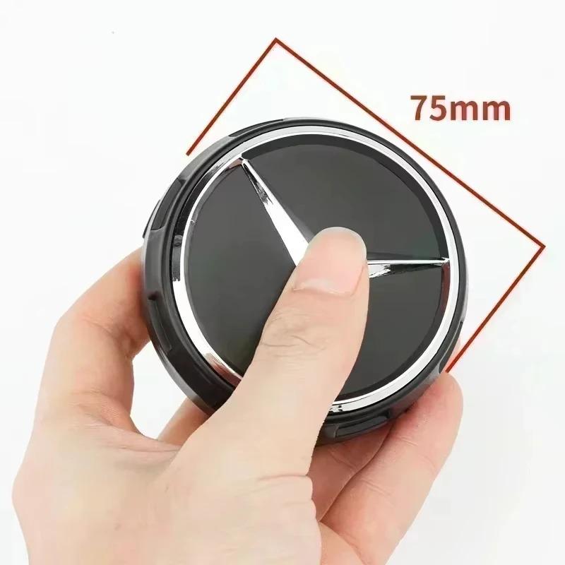 Benz amg 4 PCS 75mm Black Red Raised Car Wheel Center Cap Hub Badge Styling Accessories for Mercedes Benz AMG Key Ring DM1