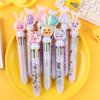 Ballpoint Pen Lovely Design Fluent Write 10 Colors Cartoon Hand Account Pen Student Supplies