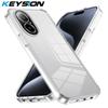 KEYSION Transparent Case for Realme C67 4G Soft TPU+PC Anti-slip HD Clear Shockproof Phone Back Cover for OPPO Realme C67