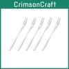 Stainless Steel West Tableware Fruit Forks Elegant Small Sized Snack Cake Dessert Utensils