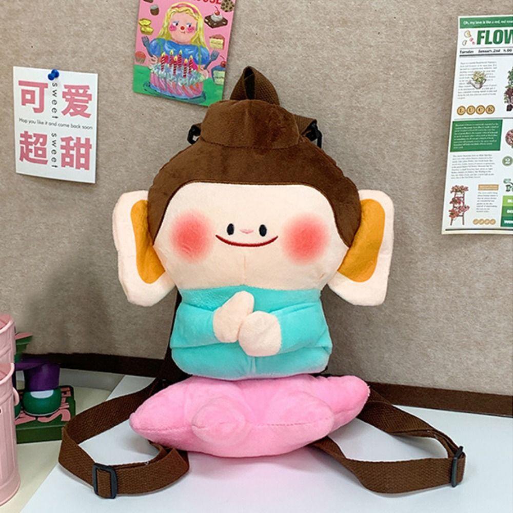 Символизм Будда Плюшевый рюкзак Цветок лотоса Будда Плюшевый рюкзак Будда Сумка через плечо Студенты