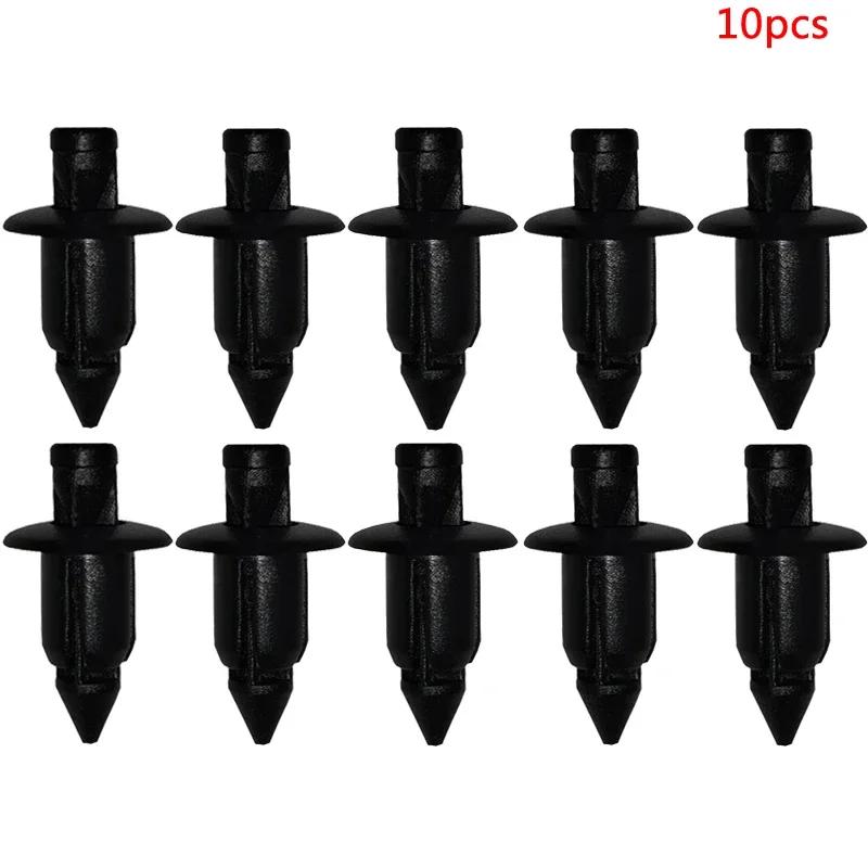 10/50Pcs 6mm Black Rivet Fairing Body Trim Panel Fastener Screw Clips For Honda ATV Motorcycle Accessories Auto Fastener & Clips