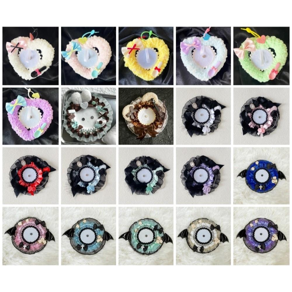 Rose Pins Display Base Bow Love Heart Badge Frame Pendant  55-75mm Badge Display