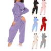 European & American Plush Hooded Jumpsuit - Sexy, Cute, Long-Sleeved One-Piece Lounge Wear