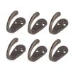 20pcs Bronze Vintage Wall Hooks Zinc Alloy Decorative Hanging Hooks Robe Hooks  Wall Mounted