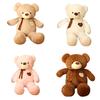 Genuine Teddy Bear Plushie With Silk Ribbon Perfect Gift For Baby Showers And Birthdays