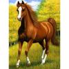5D DIY Diamond Painting Animals Horse Cross Stitch Kit Full Round Drill Embroidery Mosaic Art Picture of Rhinestones Decor Gift