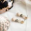 Objet213 Nude & Dalmatian Bubble Earrings