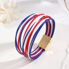 Colorful Bohemian Multi Layered Leather Wristband Jewelry Accessories Unisex Bracelet