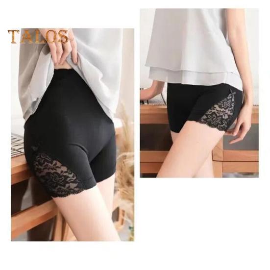 Женские защитные брюки с высокой эластичностью, поддерживающие живот, бесшовные кружевные, защищающие от воздействия окружающей среды, с высокой талией, облегающие, быстросохнущие, мини-юбка, внутренние шорты, шорты для йоги