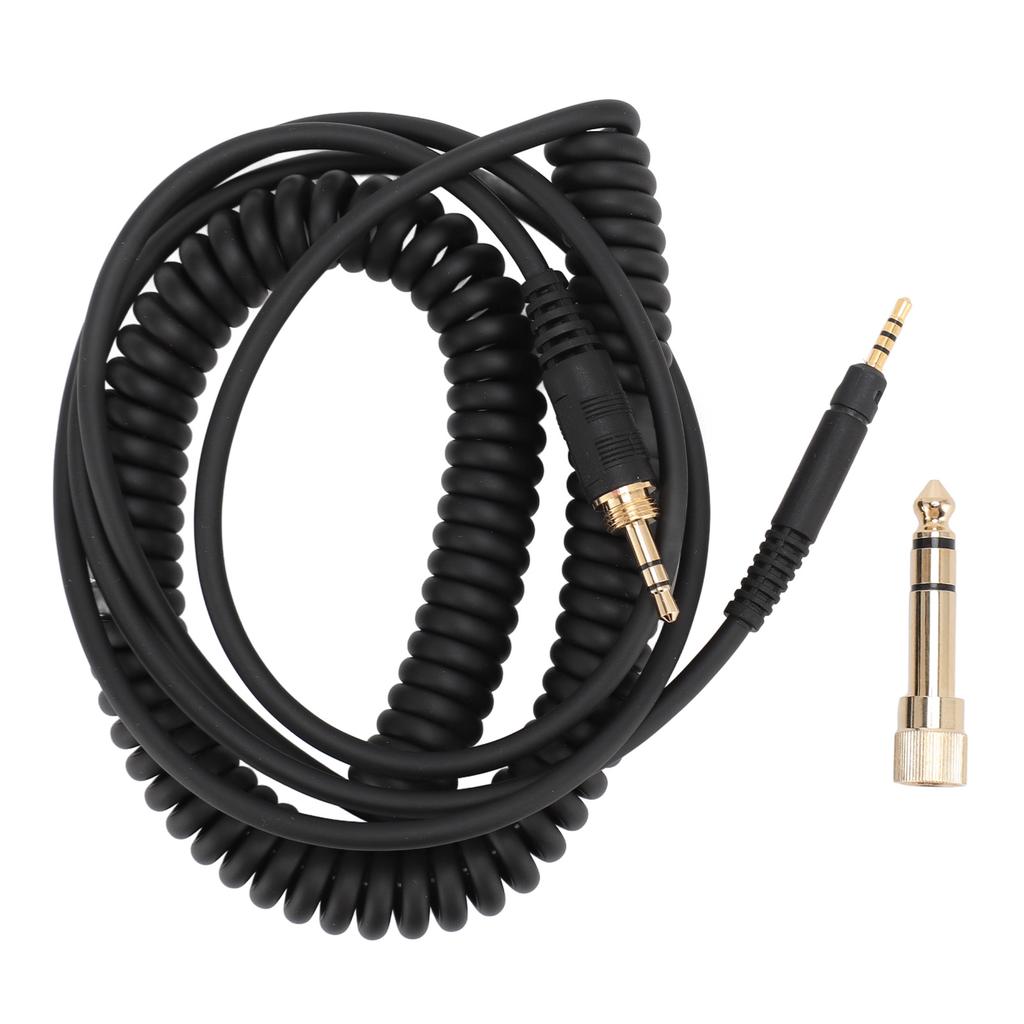 Coiled Headphone Cable Replacement Headset Sound Cord for Sennheiser HD598 HD598Cs HD599 HD569 HD579 HD558 HD518