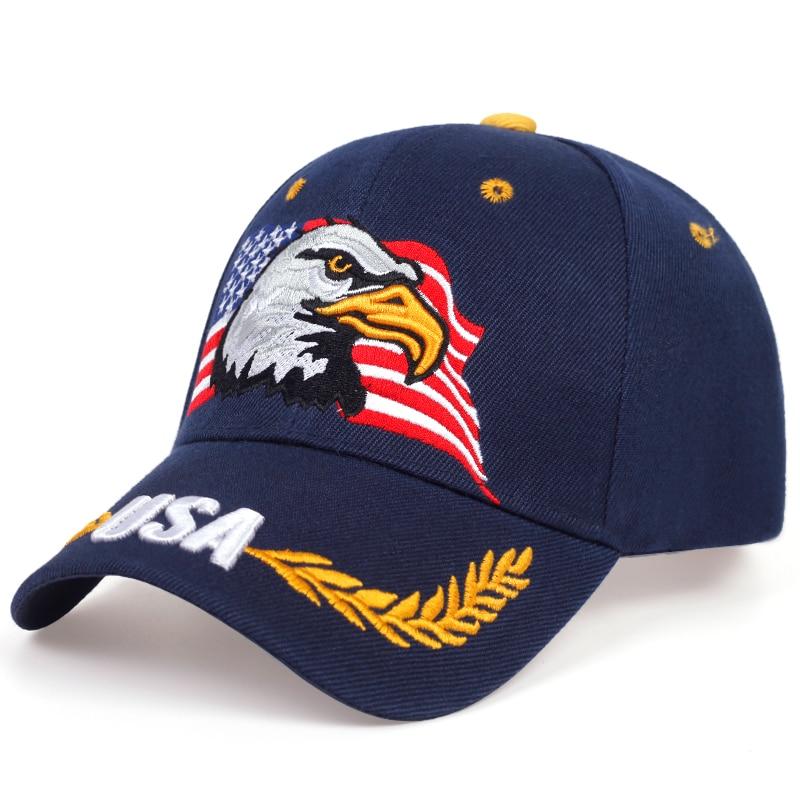 Men 'S Baseball Cap Fashion Snapback Caps For Women Patriotic Embroidery American Eagle And Flag Usa Dad Hat Trucker Hats Gorras