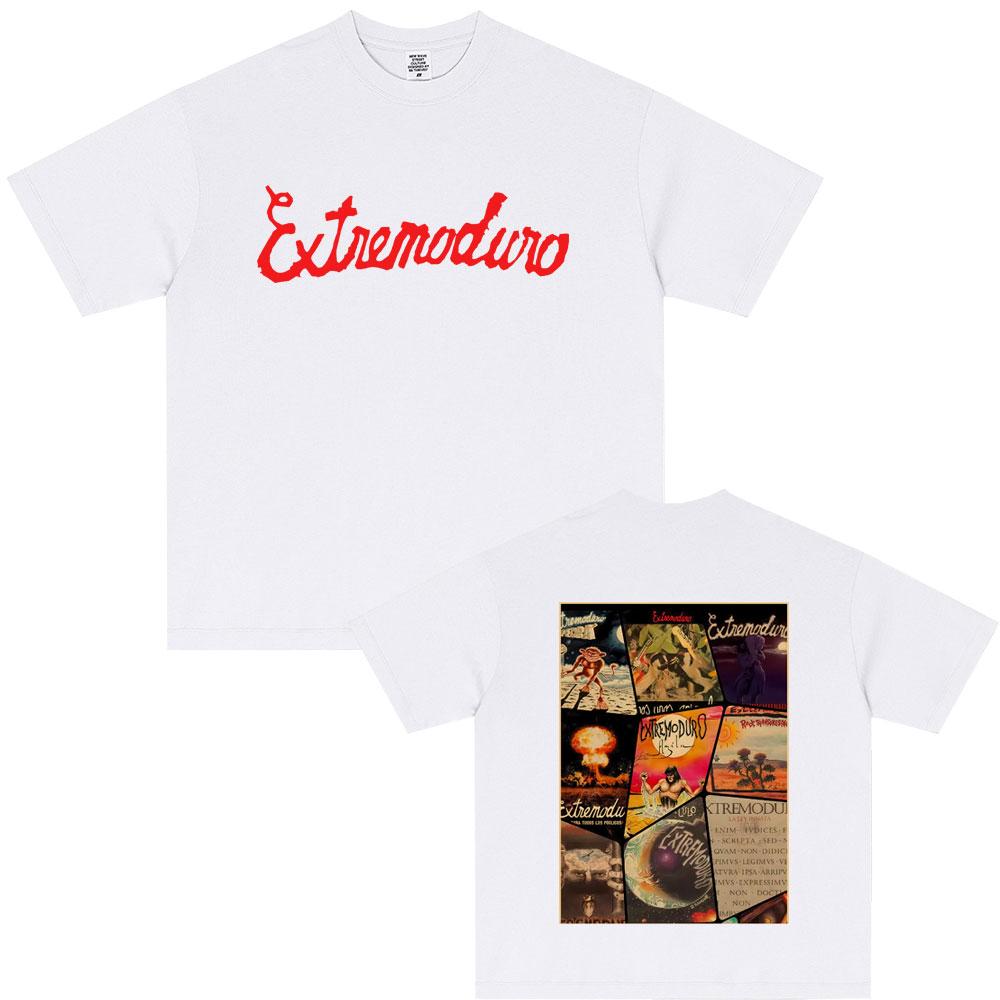 Rock Band Extremoduro Music Album Cover Merch T Shirts Men Women Fashion Vintage Oversized Tshirts Male Gothic Punk Streetwear