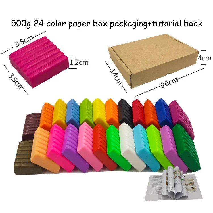 Polymer Clay Starter Kit 24/36/50 Colors Oven Bake Clay Baking Modeling Clay DIY Soft Clay With Accessories