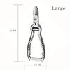 1Pc Nail Clippers for Thick or Ingrown Toenails Super Sharp Long Handle Nail Trimmer Cutter Professional Manicure Pedicure Tools