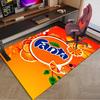 Коврик Fanta Orange Refreshment Area Коврик для офиса, Коврик под стул, Декоративный ковер Гостиная спальня Коврик, Большой размер Подарки для фанатов Рождественские подарки